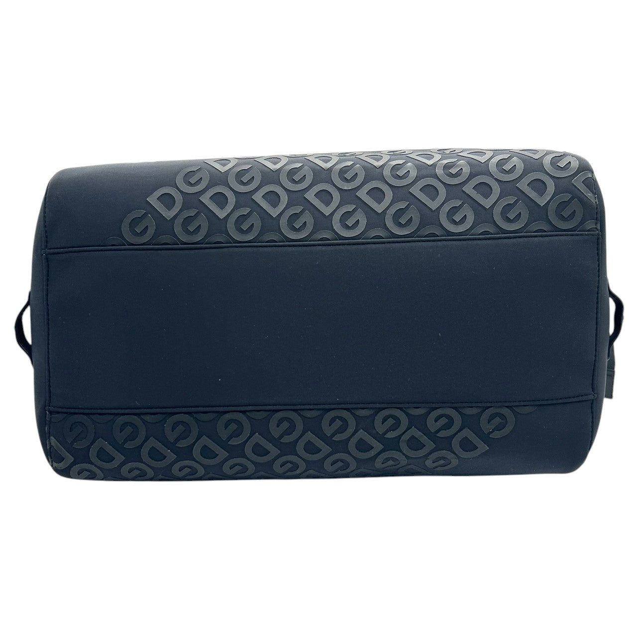 美品 ドルチェアンドガッバーナ Dolce & Gabbana トートバッグ ボストンバッグ 2WAY 斜め掛け可 ナイロン ブラック 黒 DGロゴ ラバーロゴ 大容量 旅行 トラベル ジム メンズ ユニセックス 肩掛け 鞄 カバン X3