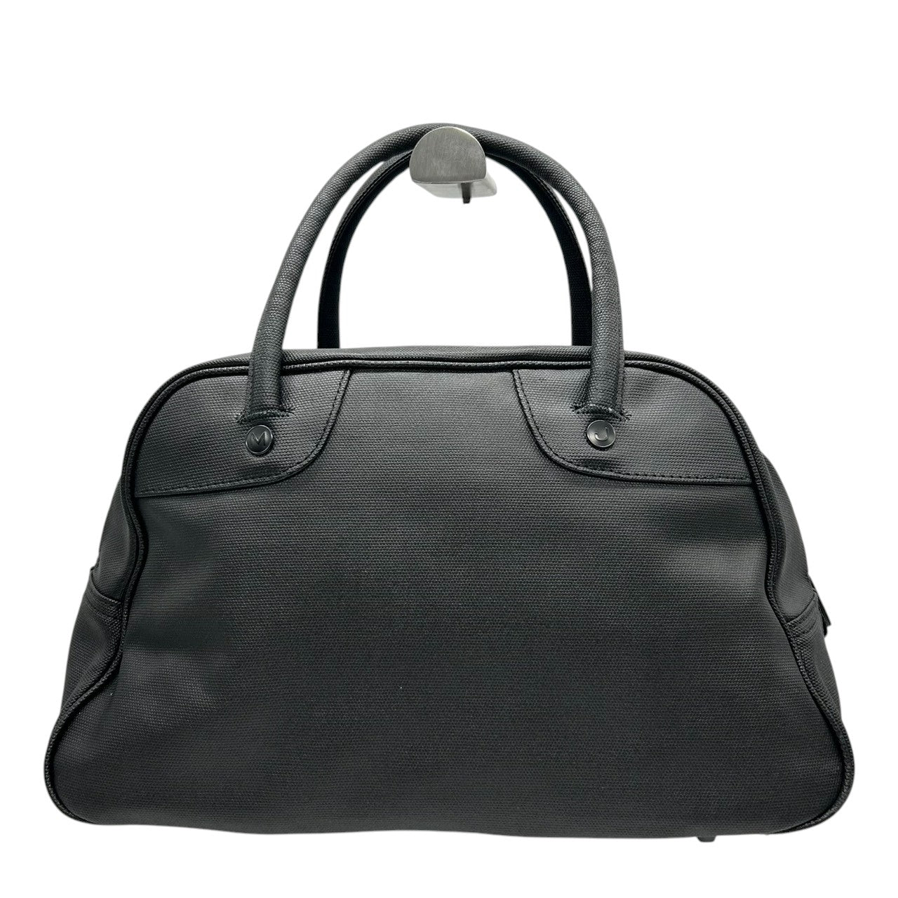 美品 マークバイマークジェイコブス MARC BY MARC JACOBS ハンドバッグ ミニボストンバッグ ナイロン ブラック 黒 イエロー 黄色 ビッグロゴ 筆記体 レディース 軽量 スポーティ カジュアル ジム ランチバッグ 鞄 カバン s57