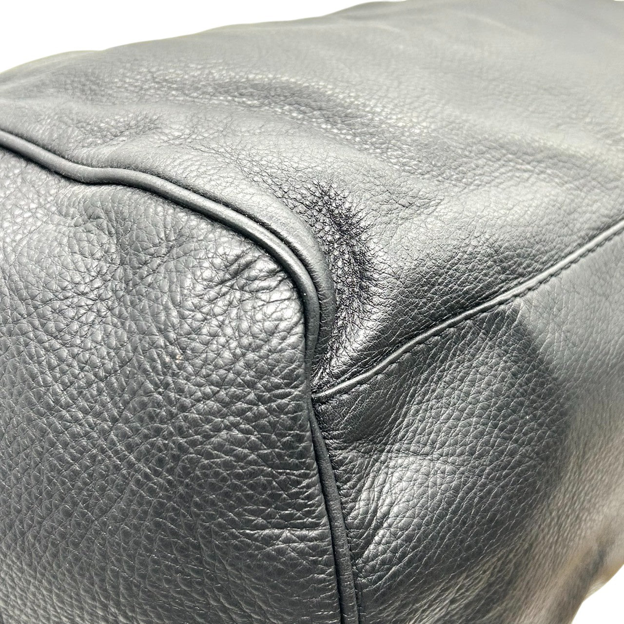 美品 マークバイマークジェイコブス Dr.Q Groovee グルービー ハンドバッグ ボストンバッグ レザー 本革 ブラック 黒 シルバー金具 肩掛け ワンショルダー 大容量 通勤 通学 鞄 カバン s57 Y2K 00s vintage