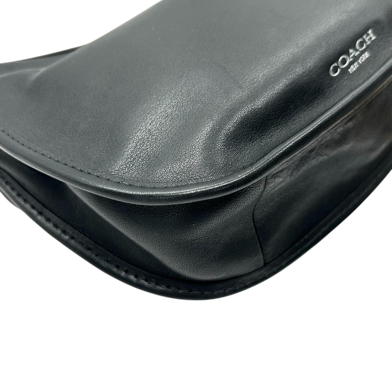 美品 コーチ COACH レガシー アーカイバル ランブラー 19925 ショルダーバッグ 斜め掛け可 レザー 本革 ダブルターンロック タッセル フリンジ 黒 ブラック オールドコーチ Y2K 00s vintage archive s46