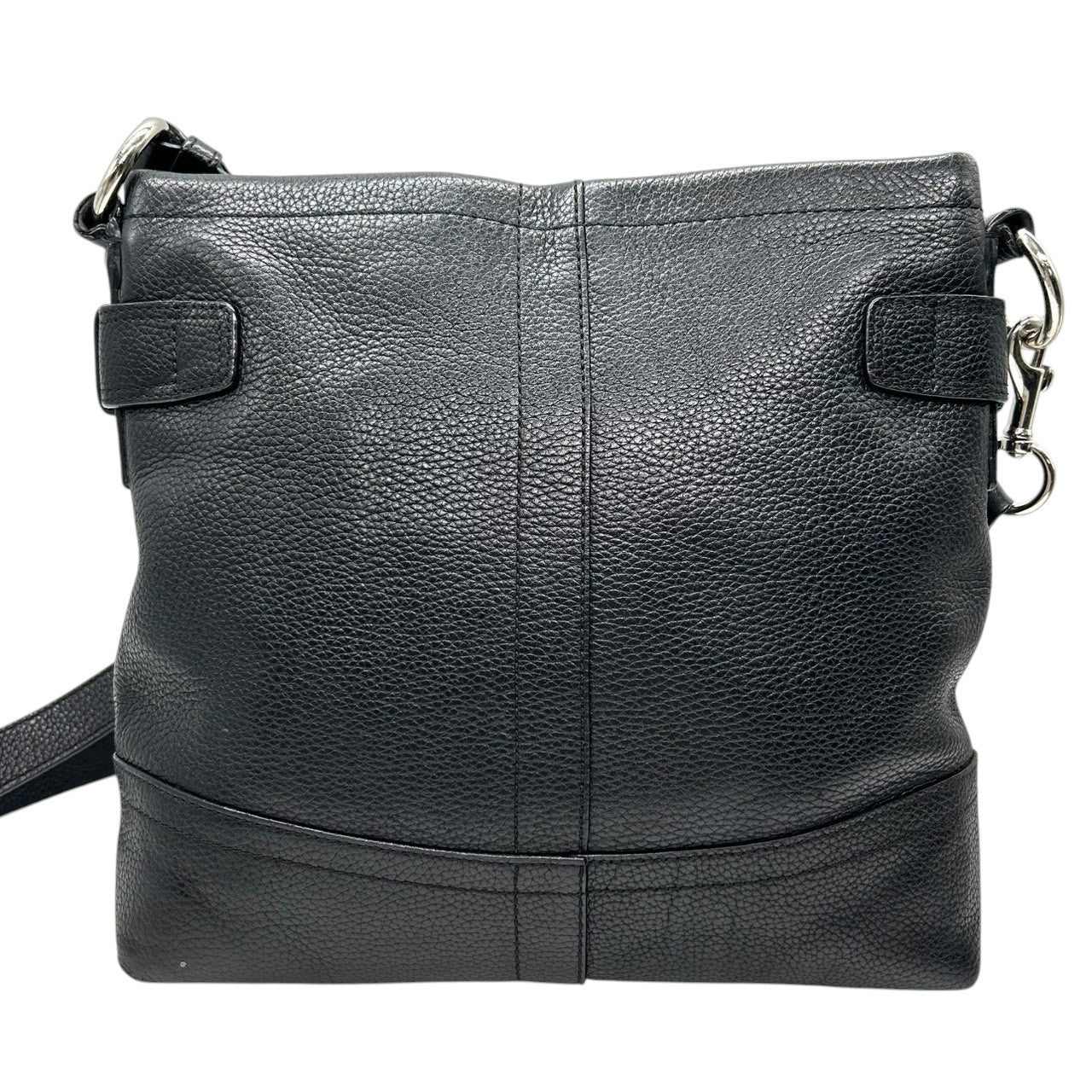 コーチ COACH デイジー F18863 ショルダーバッグ ハンドバッグ 2WAY 斜め掛け可 レザー 本革 ブラック 黒 チェーン チャーム付 シルバー金具 レディース 肩掛け ワンショルダー カジュアル 通勤 通学 鞄 カバン s46