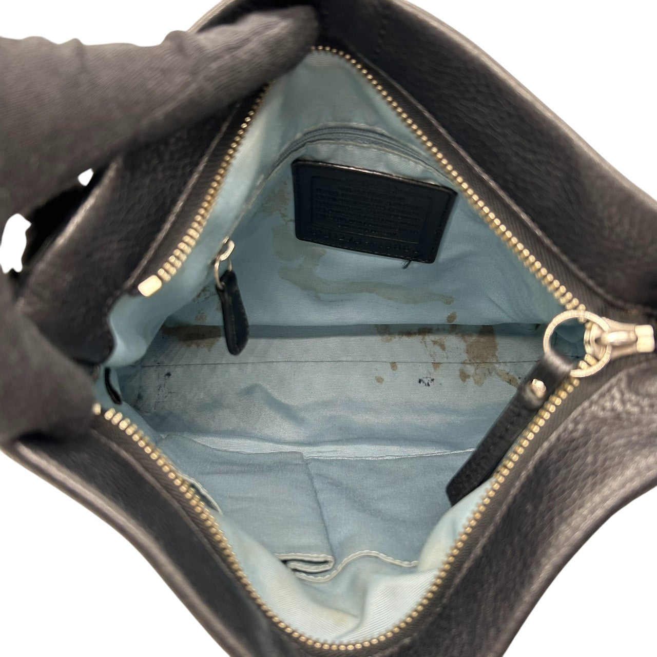 コーチ COACH デイジー F18863 ショルダーバッグ ハンドバッグ 2WAY 斜め掛け可 レザー 本革 ブラック 黒 チェーン チャーム付 シルバー金具 レディース 肩掛け ワンショルダー カジュアル 通勤 通学 鞄 カバン s46