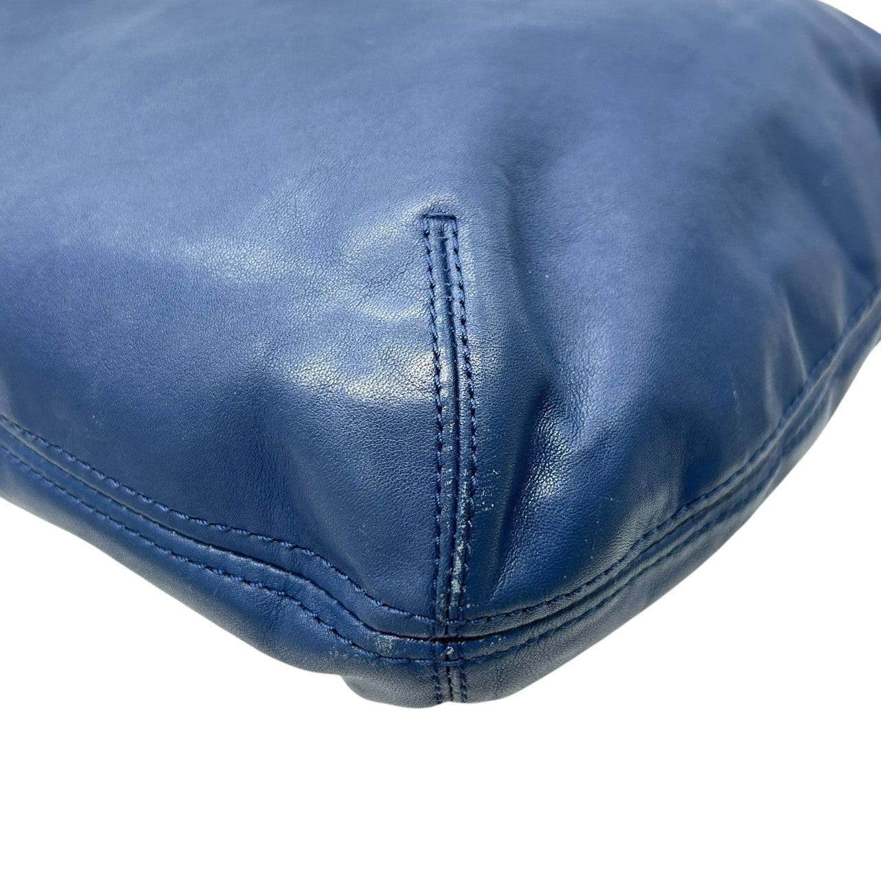 コーチ COACH パーク レザー ホーボー F23531 2WAY ショルダーバッグ ハンドバッグ 斜め掛け可 本革 ネイビー 紺 ブルー ダブルポケット シルバー金具 レディース 肩掛け ワンショルダー A4収納可 通勤 通学 鞄 カバン s38