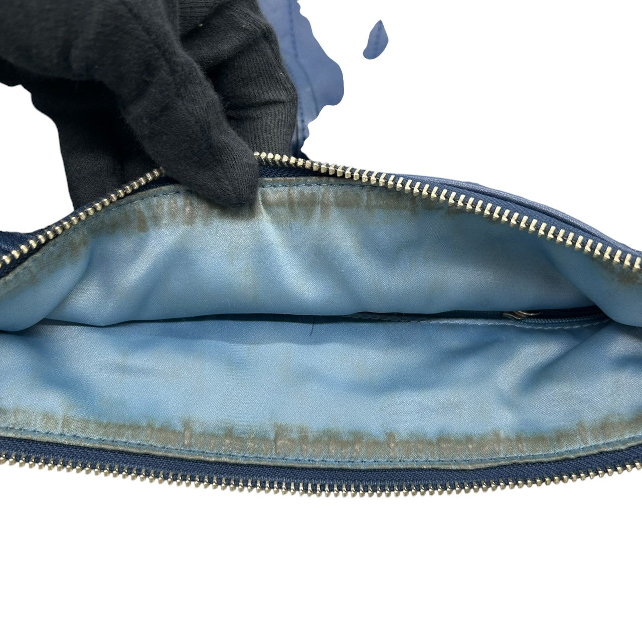 コーチ COACH パーク レザー ホーボー F23531 2WAY ショルダーバッグ ハンドバッグ 斜め掛け可 本革 ネイビー 紺 ブルー ダブルポケット シルバー金具 レディース 肩掛け ワンショルダー A4収納可 通勤 通学 鞄 カバン s38