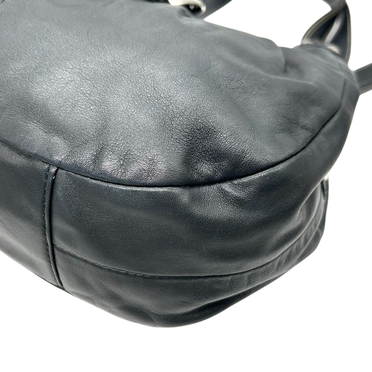 コーチ COACH ソーホー レザー ホーボー F15527 ショルダーバッグ ハンドバッグ 本革 ブラック 黒 ホワイトステッチ バックル ベルト シルバー金具 レディース 肩掛け ワンショルダー 通勤 通学 鞄 カバン エレガント s38