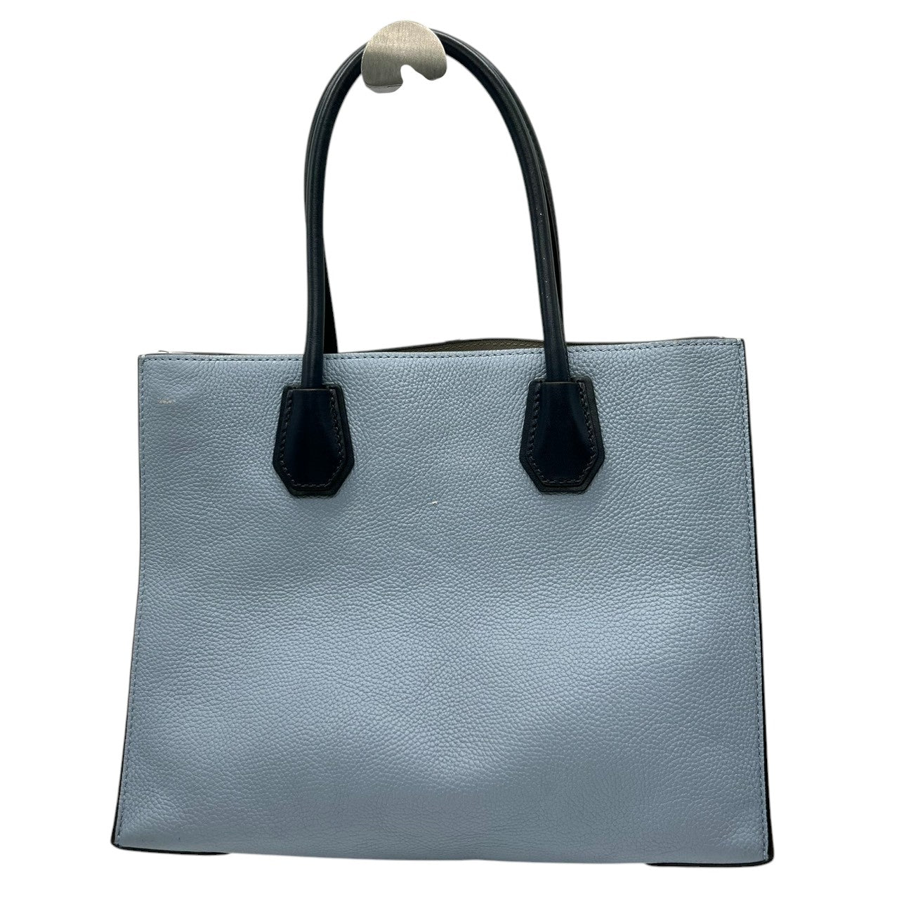 マイケルコース MICHAEL KORS マーサー Mercer トートバッグ ハンドバッグ レザー 本革 ペブルドレザー ライトブルー 水色 ホワイト 白 パドロック チャーム付 自立可 レディース 鞄 カバン 通勤 通学 s52