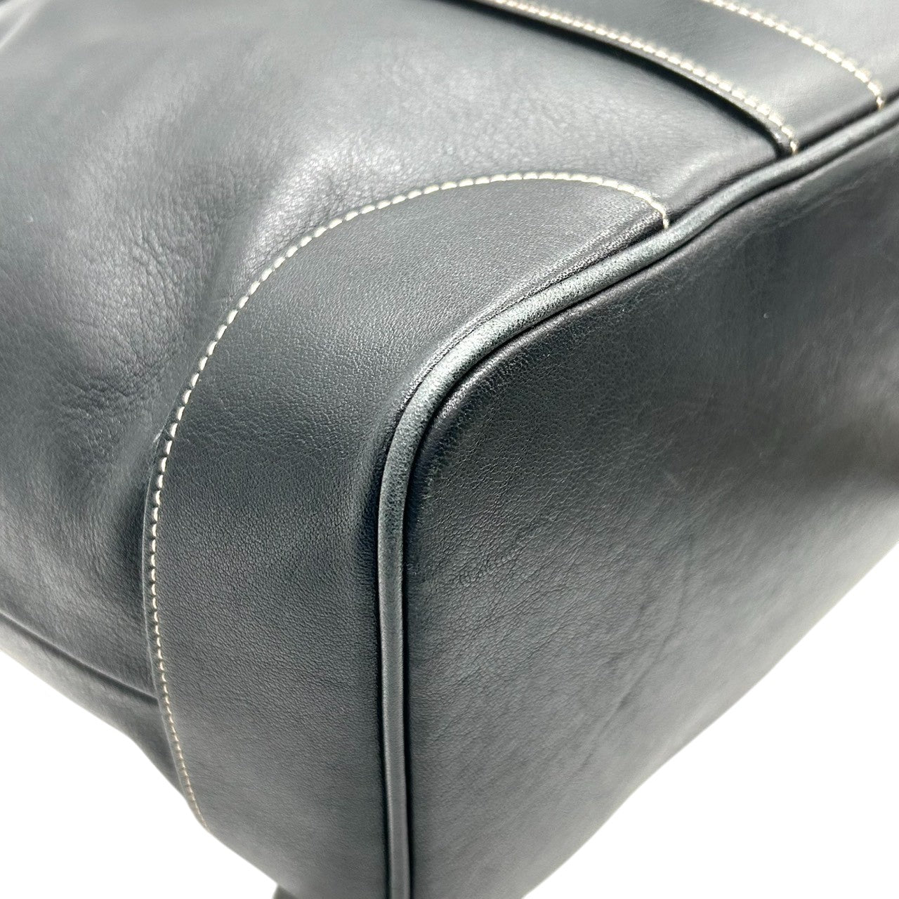 【未使用級/美品】コーチ COACH トートバッグ ハンドバッグ レザー 本革 ブラック 黒 7582 シルバー金具 ステッチ 大容量 A4収納可 ビジネス カジュアル 通勤 通学 レディース メンズ ユニセックス s74