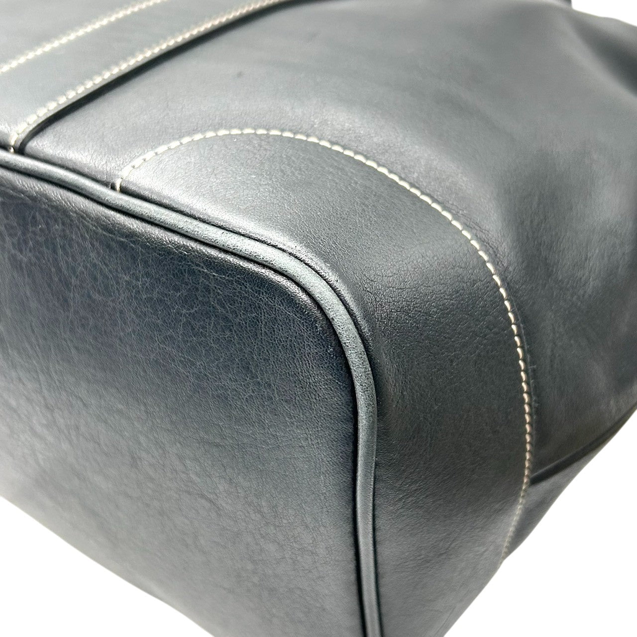 【未使用級/美品】コーチ COACH トートバッグ ハンドバッグ レザー 本革 ブラック 黒 7582 シルバー金具 ステッチ 大容量 A4収納可 ビジネス カジュアル 通勤 通学 レディース メンズ ユニセックス s74