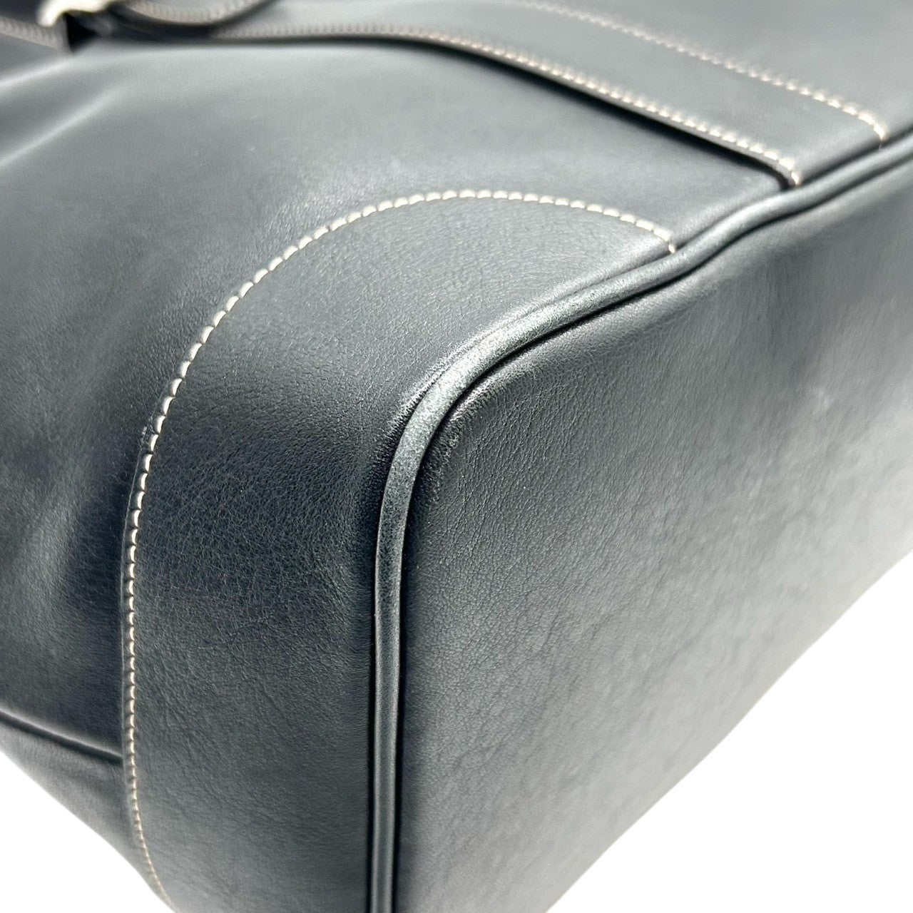 【未使用級/美品】コーチ COACH トートバッグ ハンドバッグ レザー 本革 ブラック 黒 7582 シルバー金具 ステッチ 大容量 A4収納可 ビジネス カジュアル 通勤 通学 レディース メンズ ユニセックス s74