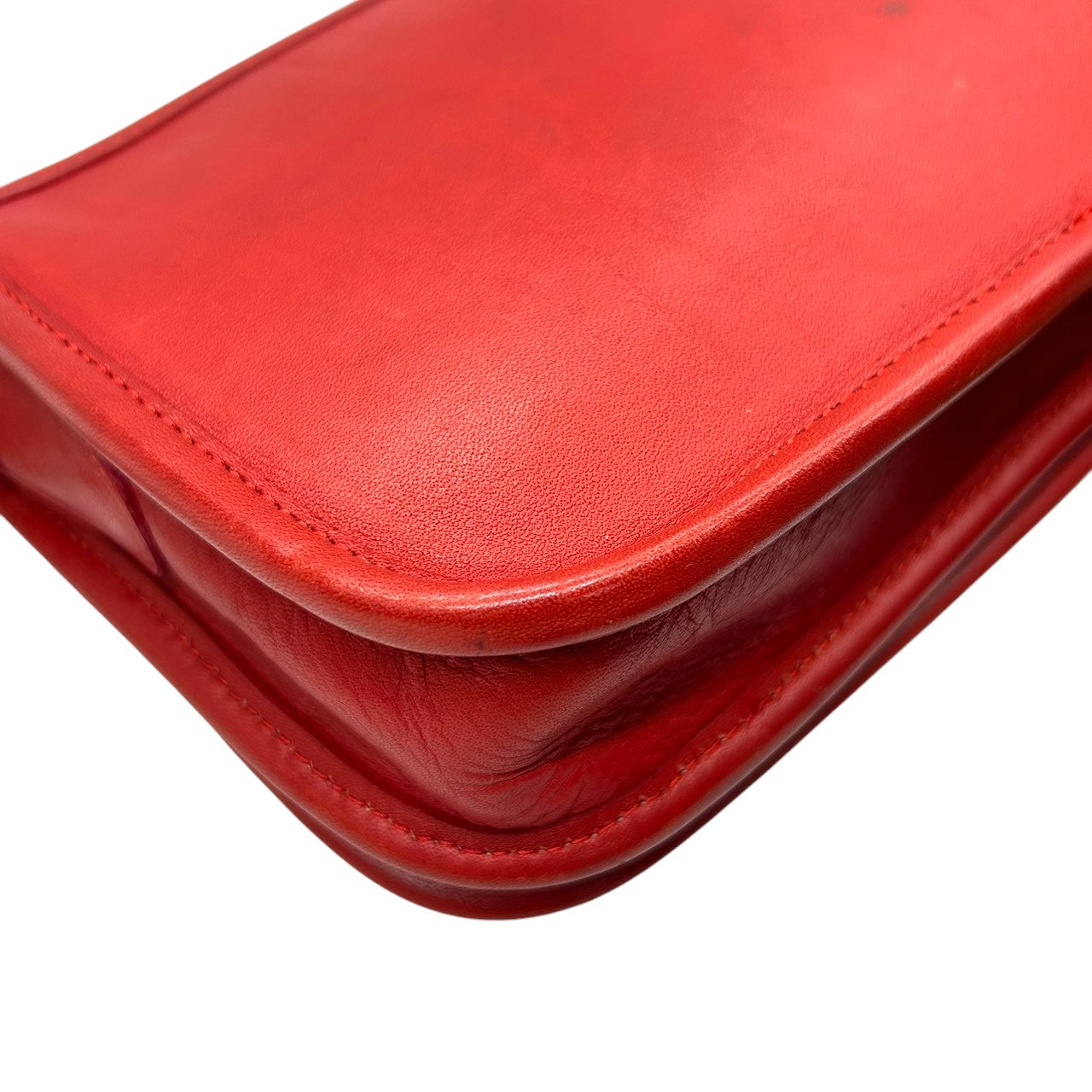 美品 希少 オールドコーチ OLD COACH 6866 USA製 ショルダーバッグ ポシェット クラッチバッグ 2WAY 斜め掛け可 グラブタンレザー 本革 レッド 赤 ターンロック ビンテージ クラシック レトロ レディース 鞄 s12