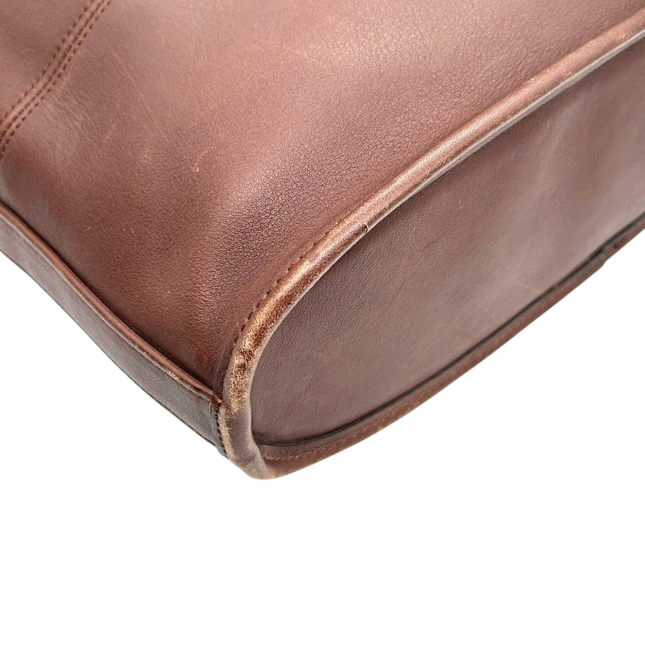 コーチ COACH オールドコーチ OLD COACH 9094 USA製 トートバッグ ショルダーバッグ 肩掛け A4収納可 大容量 レザー 本革 グラブタンレザー ダークブラウン こげ茶 マホガニー アメリカ製 ビンテージ メンズ レディース s56