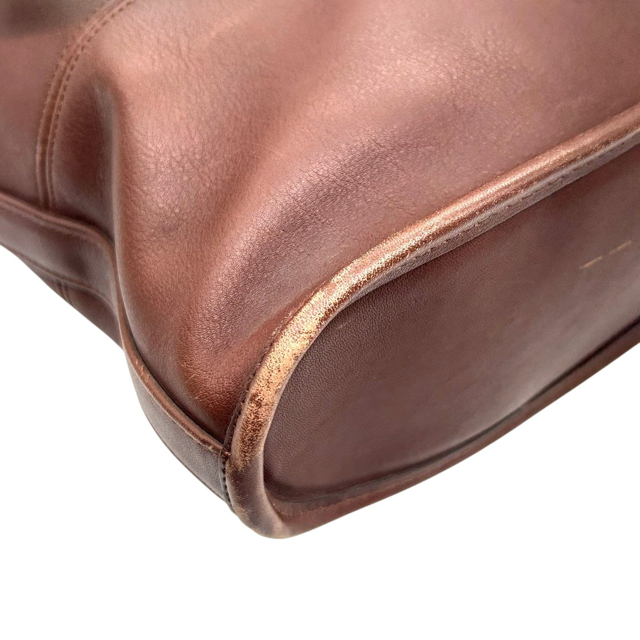 コーチ COACH オールドコーチ OLD COACH 9094 USA製 トートバッグ ショルダーバッグ 肩掛け A4収納可 大容量 レザー 本革 グラブタンレザー ダークブラウン こげ茶 マホガニー アメリカ製 ビンテージ メンズ レディース s56