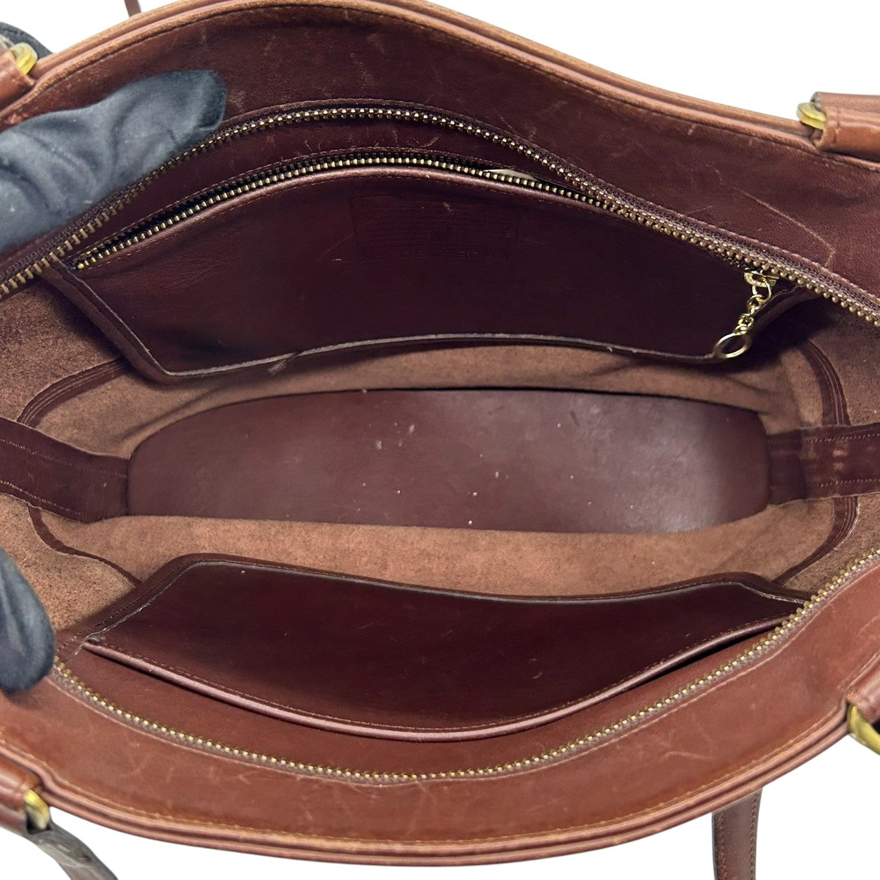 コーチ COACH オールドコーチ OLD COACH 9094 USA製 トートバッグ ショルダーバッグ 肩掛け A4収納可 大容量 レザー 本革 グラブタンレザー ダークブラウン こげ茶 マホガニー アメリカ製 ビンテージ メンズ レディース s56