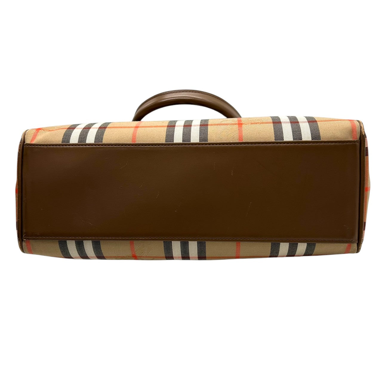 美品 バーバリー BURBERRY ノバチェック シャドーホース トートバッグ ハンドバッグ ナイロン レザー 本革 ベージュ 茶 ブラウン ロゴパッチ 自立可 レディース 鞄 カバン 軽量 クラシック エレガント 上品 通勤 通学 お出かけ オールド s56