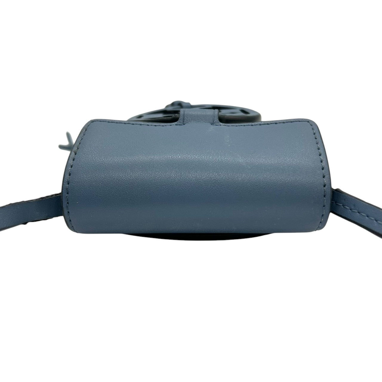 美品 トリーバーチ TORY BURCH ミラー Miller フォンクロスボディ スマホショルダー バッグ ポーチ レザー 本革 ブルー 水色 デカロゴ 斜め掛け ポシェット ミニバッグ サコッシュ レディース 鞄 カバン 軽量 コンパクト s34