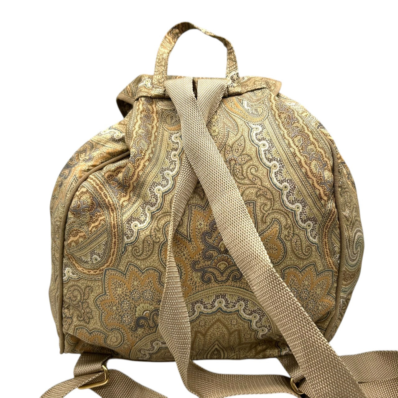 未使用級 美品 エトロ ETRO トートバッグ ハンドバッグ ペイズリー Profumi ナイロン レザー 本革 軽量 イタリア製 グリーン 黄緑 マルチカラー レディース カバン 鞄 ビンテージ クラシック レトロ エレガント 自立可 s94