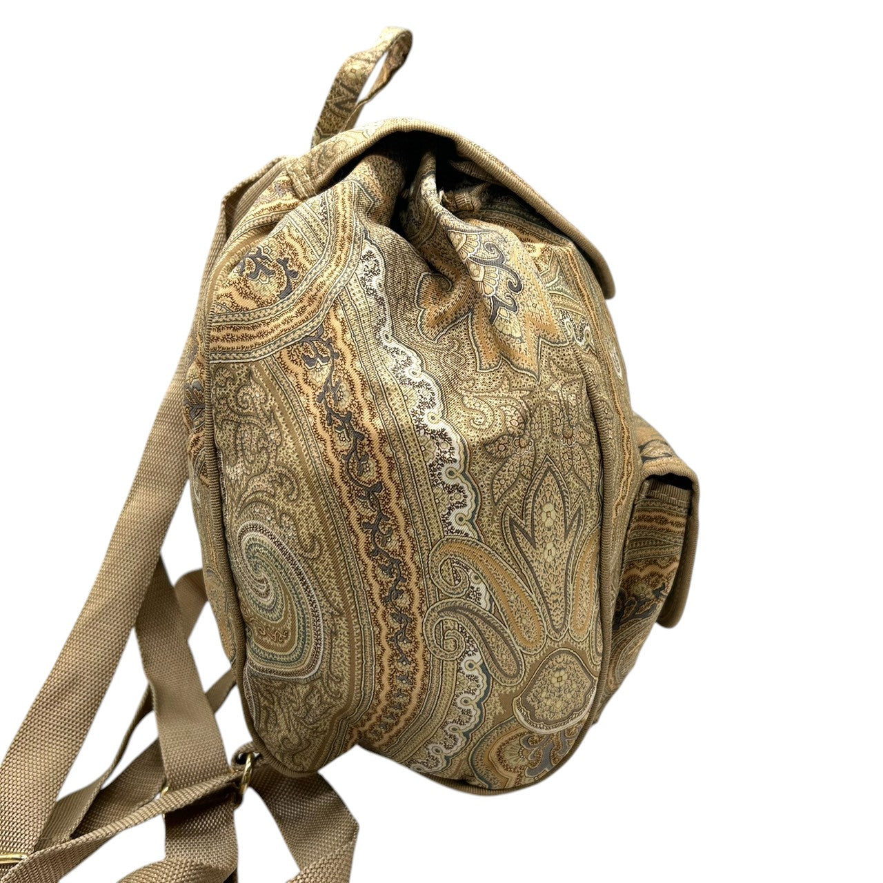 未使用級 美品 エトロ ETRO トートバッグ ハンドバッグ ペイズリー Profumi ナイロン レザー 本革 軽量 イタリア製 グリーン 黄緑 マルチカラー レディース カバン 鞄 ビンテージ クラシック レトロ エレガント 自立可 s94