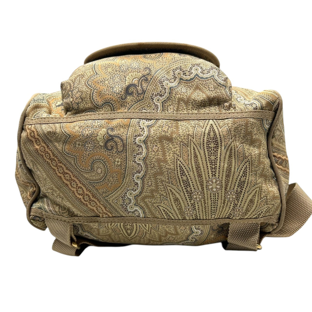 未使用級 美品 エトロ ETRO トートバッグ ハンドバッグ ペイズリー Profumi ナイロン レザー 本革 軽量 イタリア製 グリーン 黄緑 マルチカラー レディース カバン 鞄 ビンテージ クラシック レトロ エレガント 自立可 s94