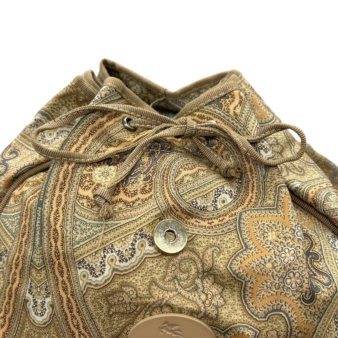 未使用級 美品 エトロ ETRO トートバッグ ハンドバッグ ペイズリー Profumi ナイロン レザー 本革 軽量 イタリア製 グリーン 黄緑 マルチカラー レディース カバン 鞄 ビンテージ クラシック レトロ エレガント 自立可 s94