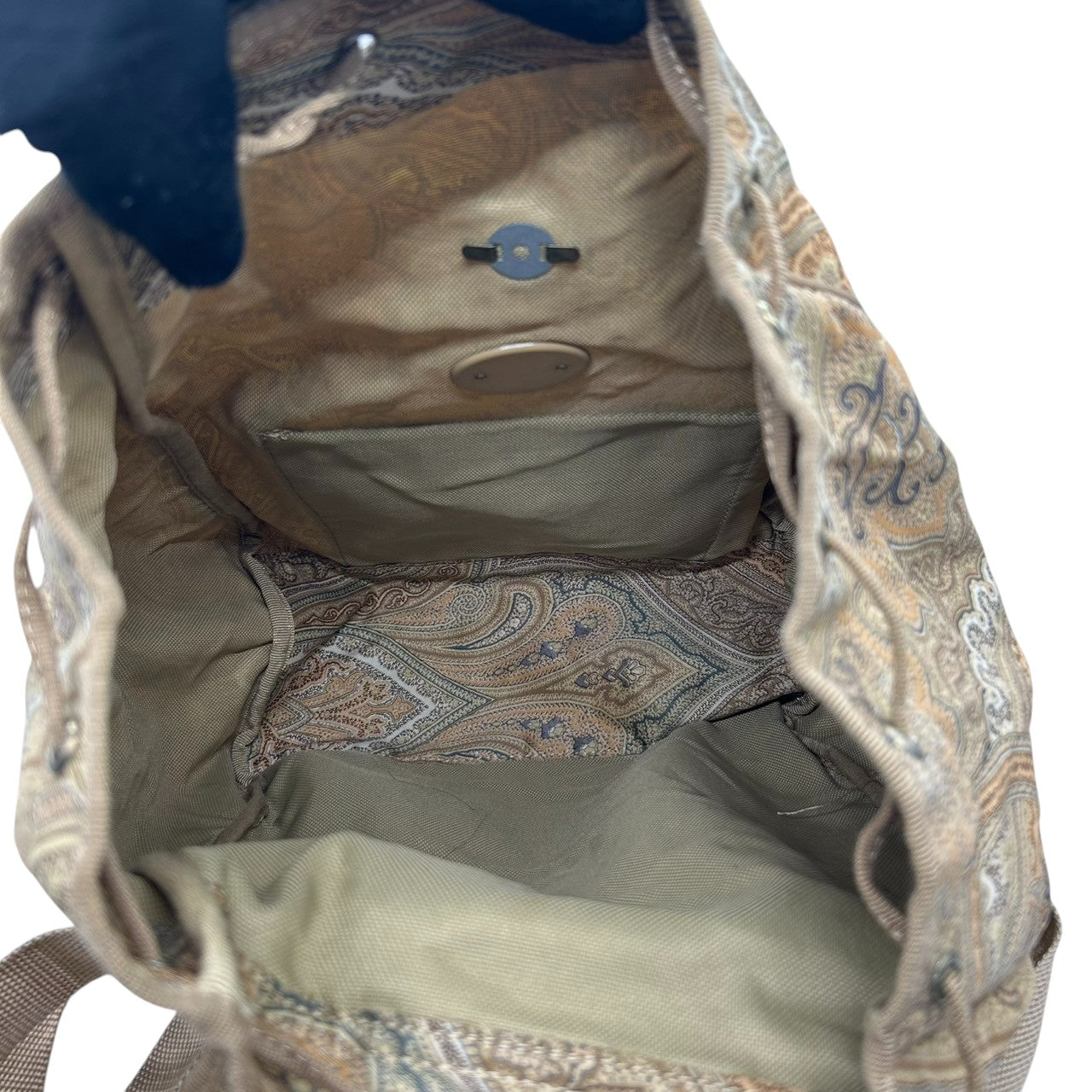 未使用級 美品 エトロ ETRO トートバッグ ハンドバッグ ペイズリー Profumi ナイロン レザー 本革 軽量 イタリア製 グリーン 黄緑 マルチカラー レディース カバン 鞄 ビンテージ クラシック レトロ エレガント 自立可 s94