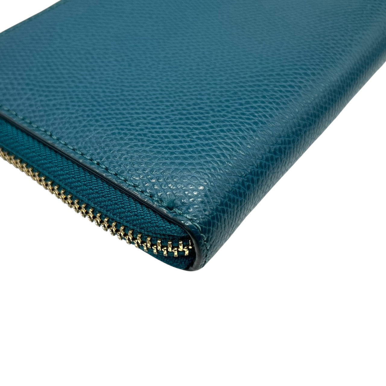 美品 コーチ COACH 長財布 アコーディオンジップ ラウンドファスナー F54007 レザー 本革 ブルー 青 ティール 馬車ロゴ ゴールド金具 大容量 多機能 レディース メンズ ユニセックス ウォレット プレゼント M4