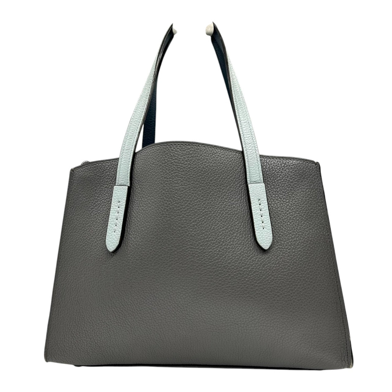 コーチ COACH 2WAY ハンドバッグ ショルダーバッグ 型押しレザー 31740 グレー ブルー 水色 バイカラー 斜め掛け可 クロスボディ 自立可 フォーマル レディース 鞄 カバン 通勤 通学 s95