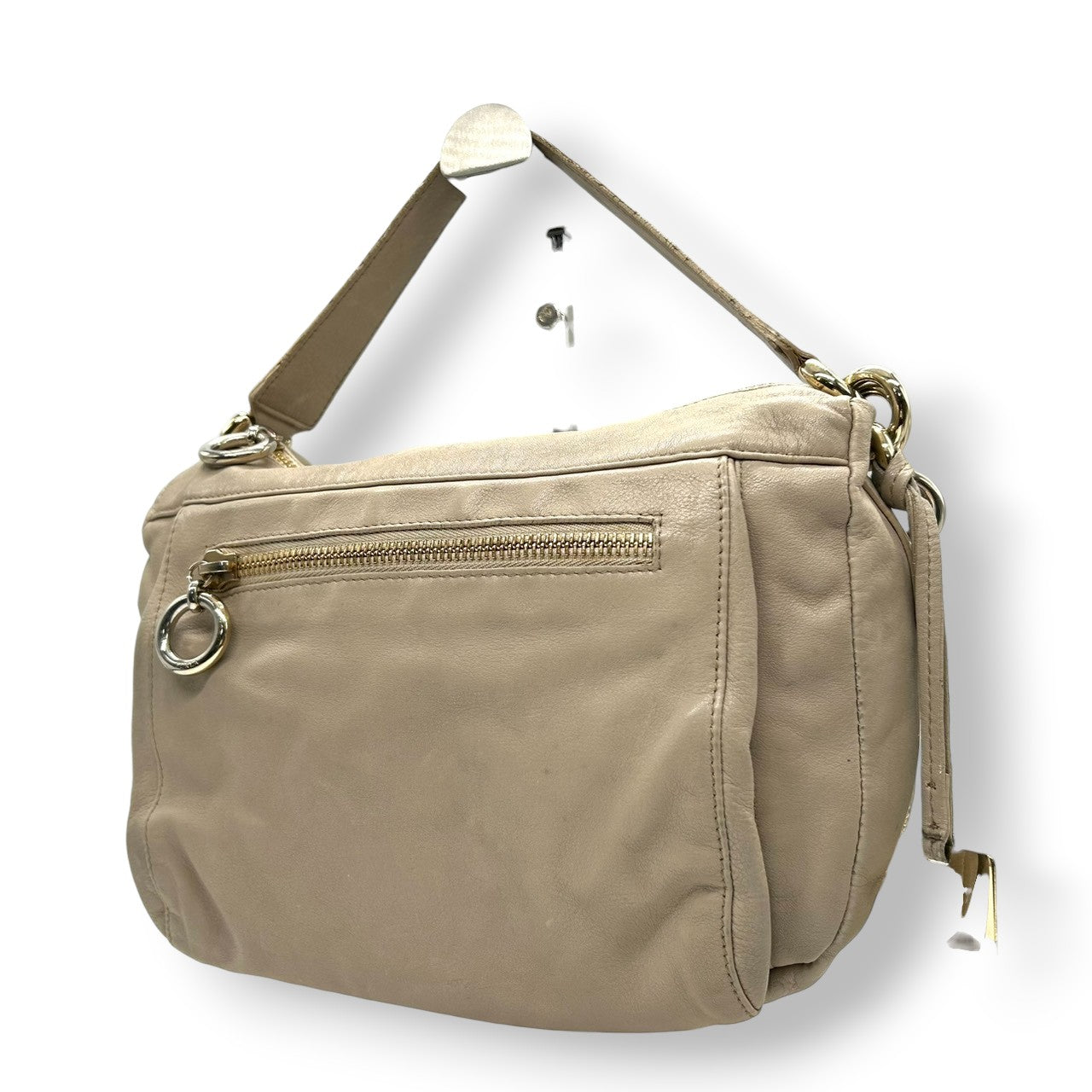 フルラ FURLA ハンドバッグ ミニボストン レザー 本革 ベージュ グレージュ ゴールド金具 チェーン ロゴプレート チャーム付き エレガント クラシック 上品 レディース 鞄 カバン イタリア製 U6