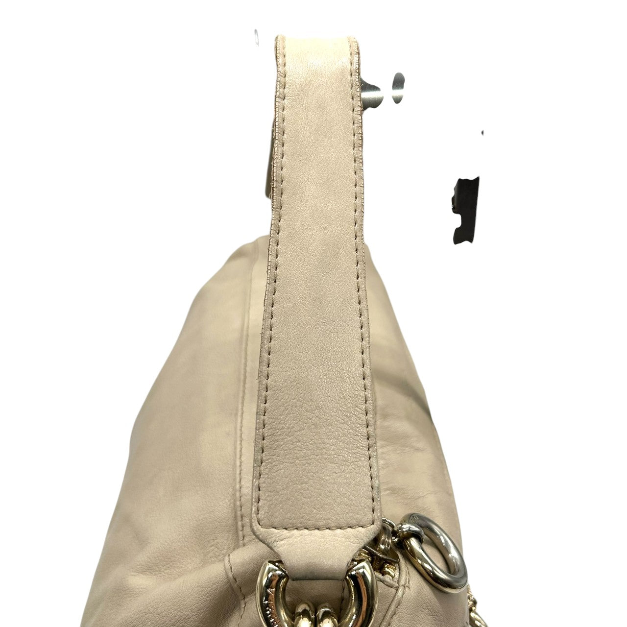 フルラ FURLA ハンドバッグ ミニボストン レザー 本革 ベージュ グレージュ ゴールド金具 チェーン ロゴプレート チャーム付き エレガント クラシック 上品 レディース 鞄 カバン イタリア製 U6