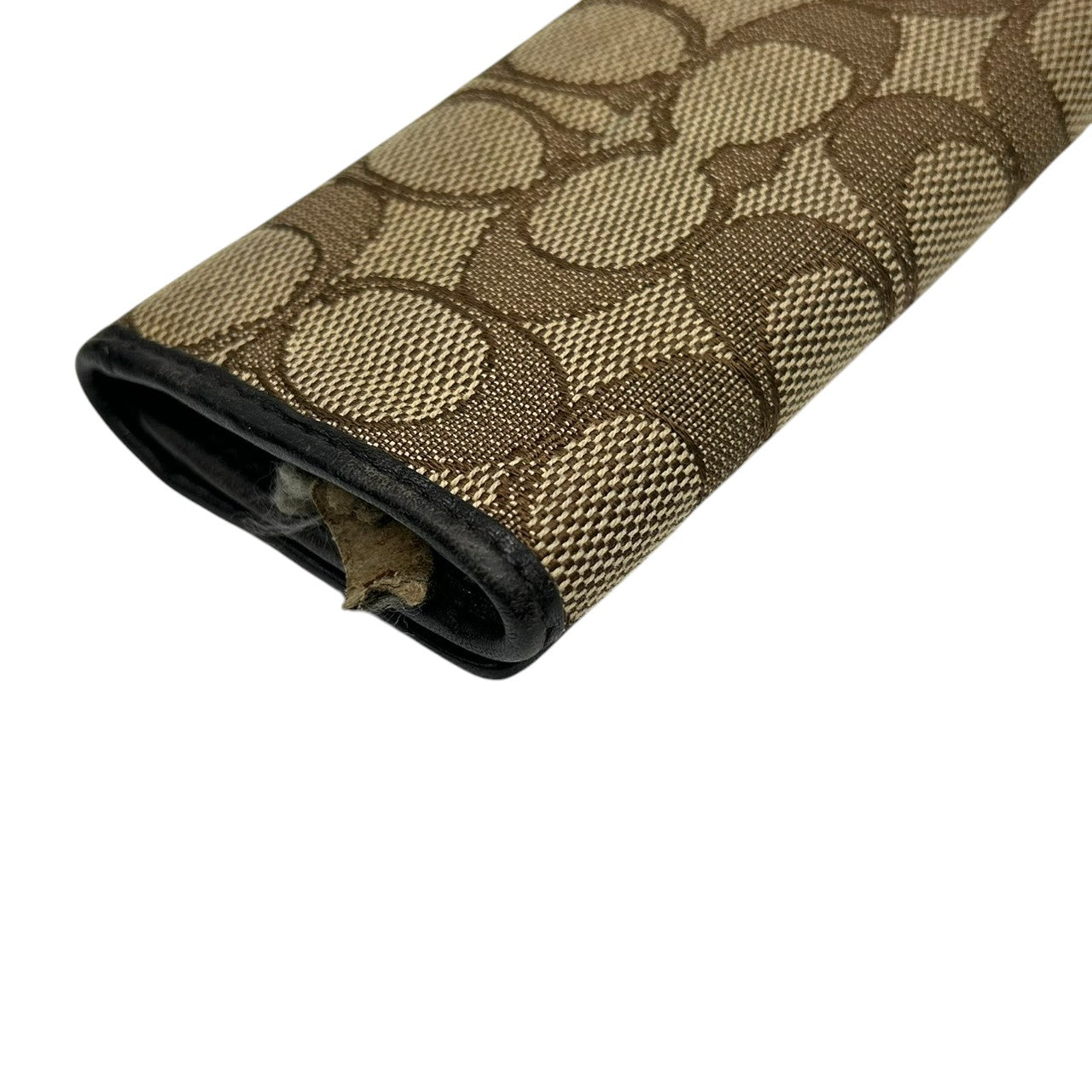 【良品】コーチ COACH シグネチャー キーケース 5連 鍵入れ スマートキー キャンバス レザー 本革 ブラウン 茶色 ダークブラウン シルバー金具 ロゴ 普段使い ビジネス 通勤 通学 メンズ レディース ユニセックス 男女兼用 小物 定番 人気 M4