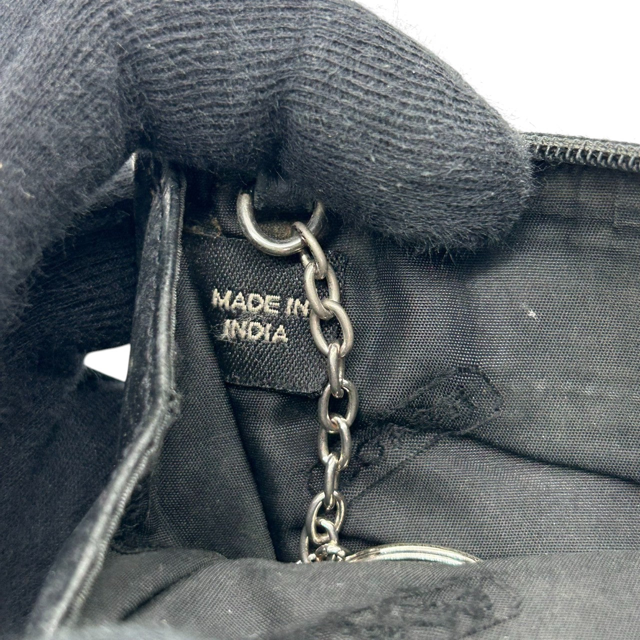 【良品】コーチ COACH ミニシグネチャー コインケース 小銭入れ ミニポーチ キーリング付き キャンバス レザー ブラック 黒 グレー シルバー金具 小物入れ メンズ レディース ユニセックス コンパクト 軽量 s3