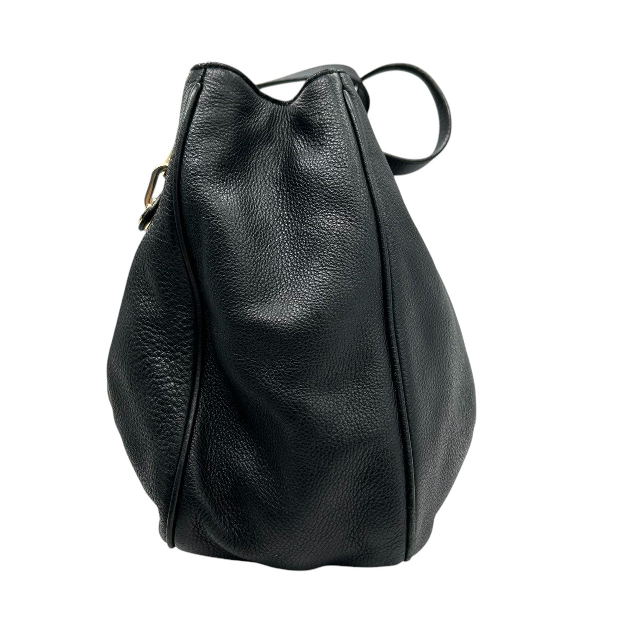 【美品】マイケルコース Michael Kors トートバッグ ショルダーバッグ 肩掛け チェーン レザー 本革 ブラック 黒 ゴールド金具 MKロゴ サークルロゴ A4収納可 大容量 エレガント 通勤 通学 ビジネス レディース 鞄 カバン s3
