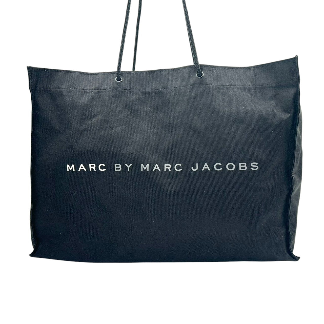 【良品】マークバイマークジェイコブス MARC BY MARC JACOBS トートバッグ 肩掛け ワンショルダー ロゴ ナイロン キャンバス ブラック 黒 A4収納可 軽量 大容量 エコバッグ 通学 通勤 マザーズバッグ レディース s8