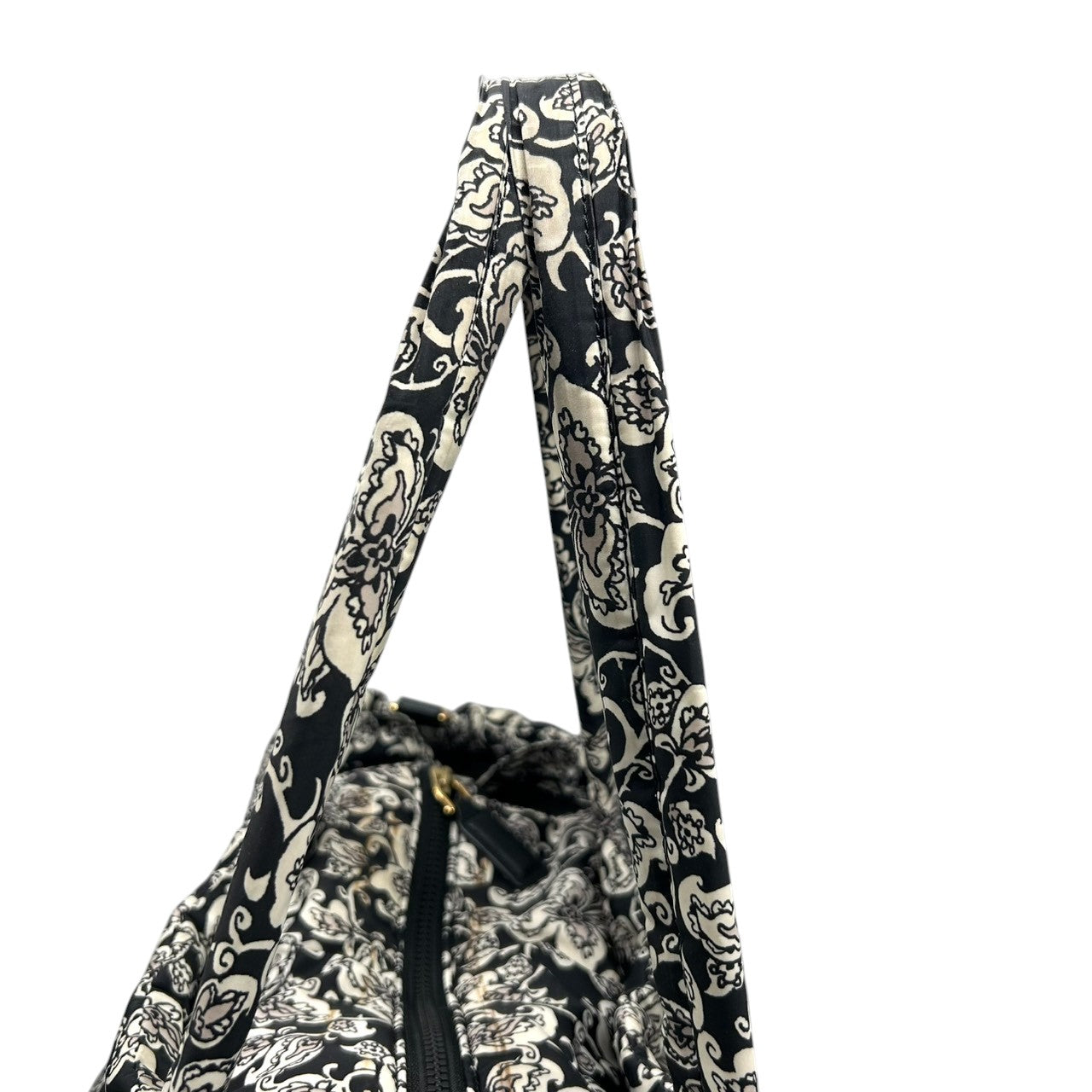 【良品】マークバイマークジェイコブス トートバッグ ショルダーバッグ 2WAY ナイロン キルティング 花柄 モノトーン A4収納可 大容量 軽量 マザーズバッグ 旅行 ジム 社外ストラップ付 STANDARD SUPPLY s8