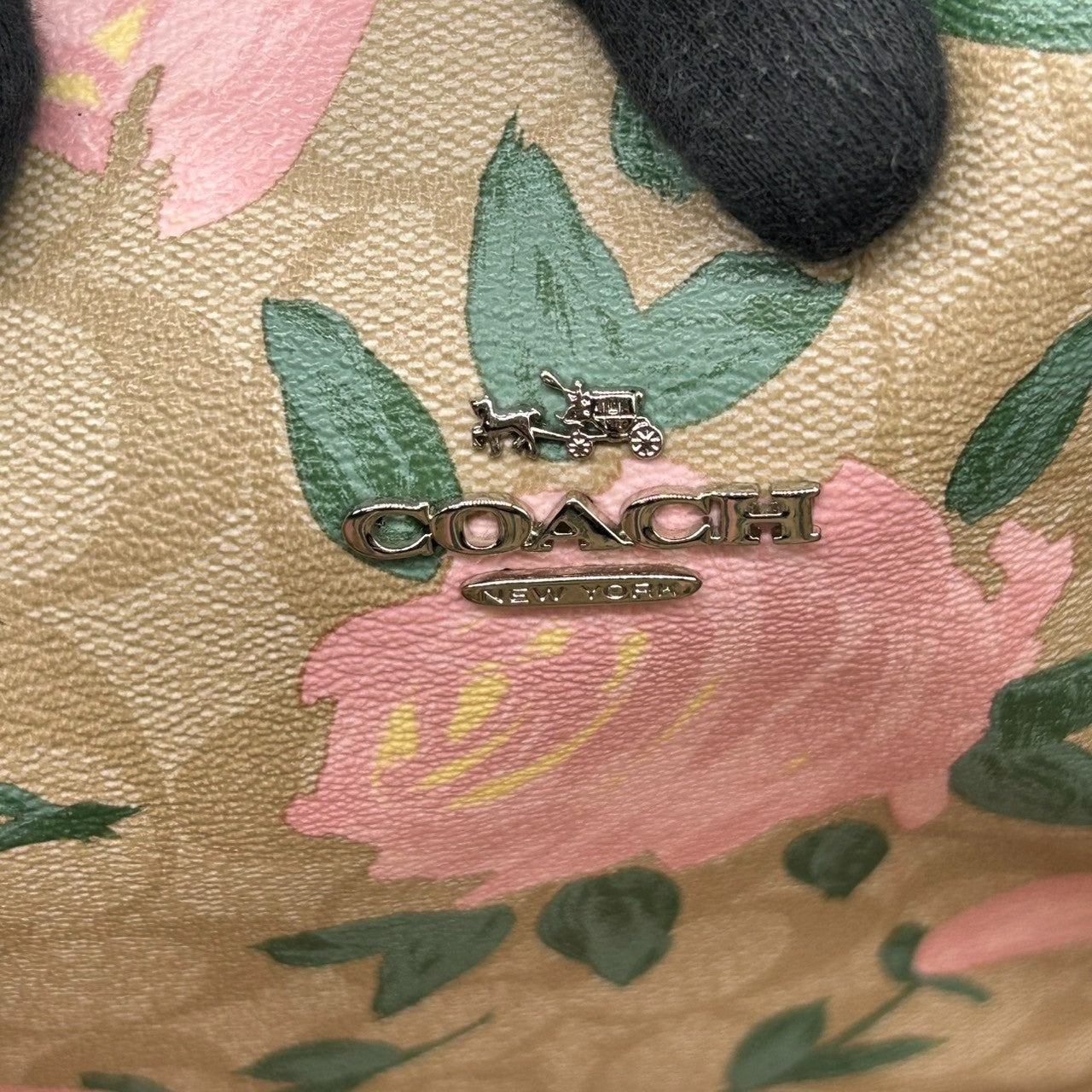 【良品】コーチ COACH シティ トートバッグ ショルダーバッグ 肩掛け リバーシブル PVC レザー シグネチャー グリーン 緑 ミント A4収納可 大容量 軽量 通勤 通学 ビジネス レディース 鞄 カバン s8