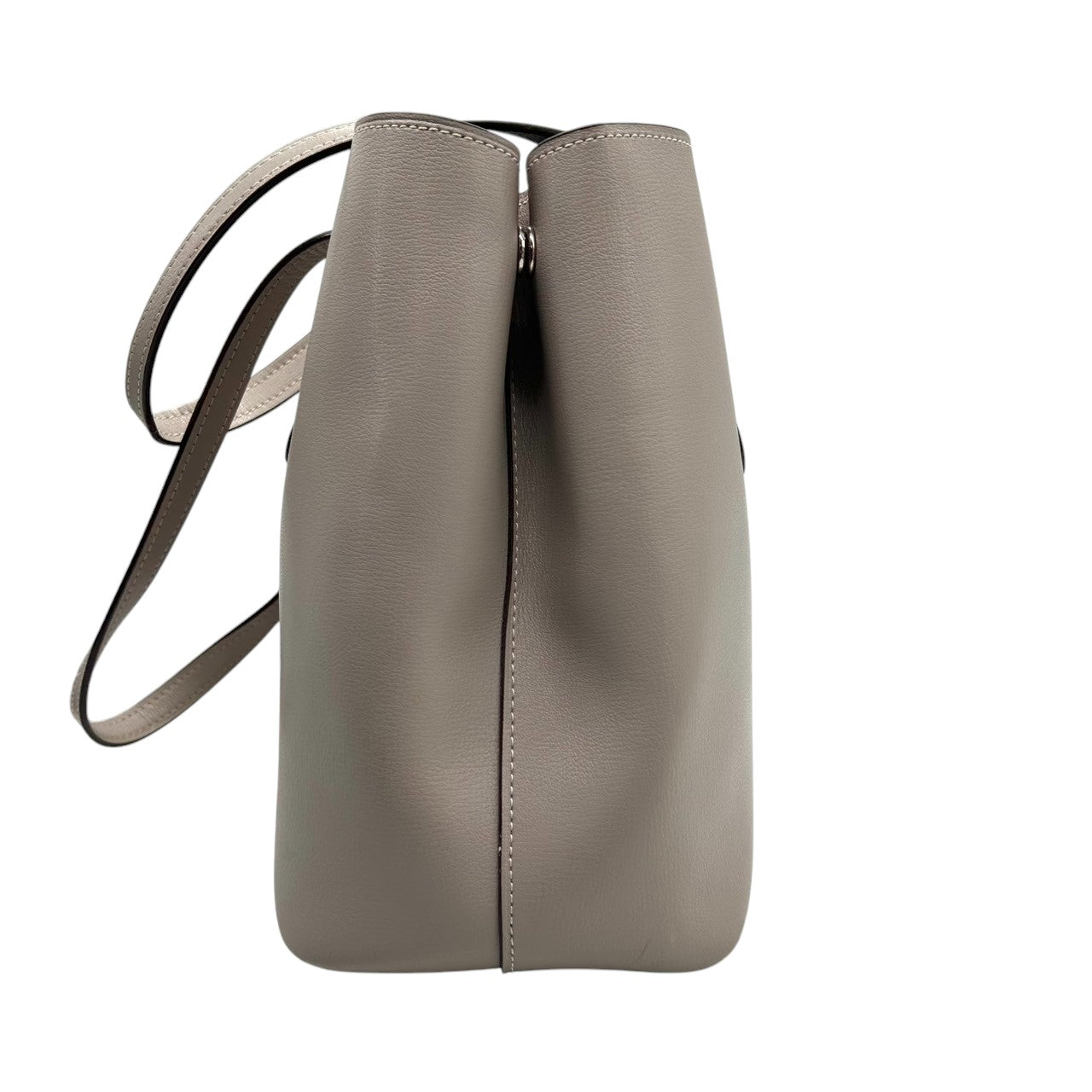 【良品】コーチ COACH アベニュー トートバッグ ショルダーバッグ 2WAY 斜め掛け 肩掛け A4収納可 大容量 レザー 本革 グレー グレージュ ダブルフェイス 軽量 通勤 通学 ビジネス レディース 鞄 カバン s7