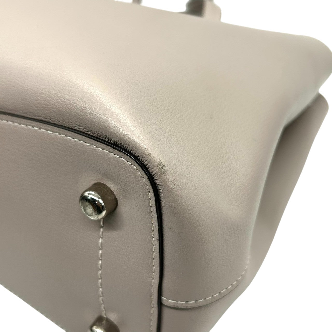 【良品】コーチ COACH アベニュー トートバッグ ショルダーバッグ 2WAY 斜め掛け 肩掛け A4収納可 大容量 レザー 本革 グレー グレージュ ダブルフェイス 軽量 通勤 通学 ビジネス レディース 鞄 カバン s7
