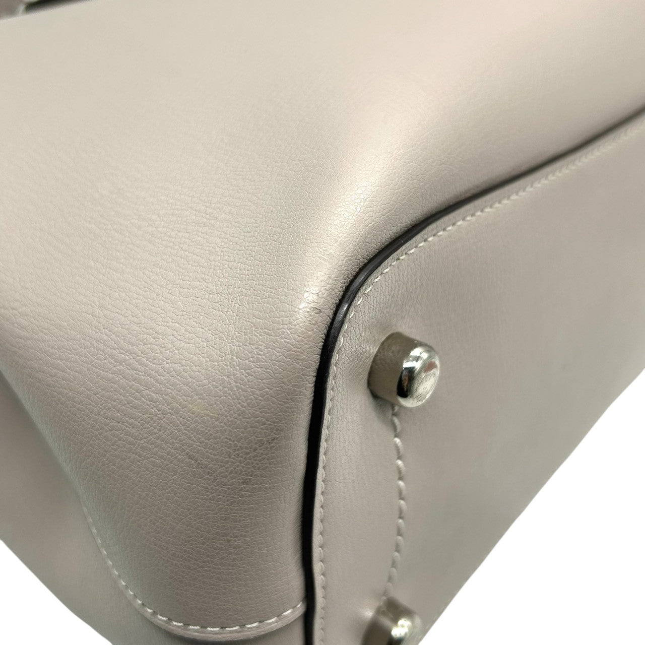 【良品】コーチ COACH アベニュー トートバッグ ショルダーバッグ 2WAY 斜め掛け 肩掛け A4収納可 大容量 レザー 本革 グレー グレージュ ダブルフェイス 軽量 通勤 通学 ビジネス レディース 鞄 カバン s7