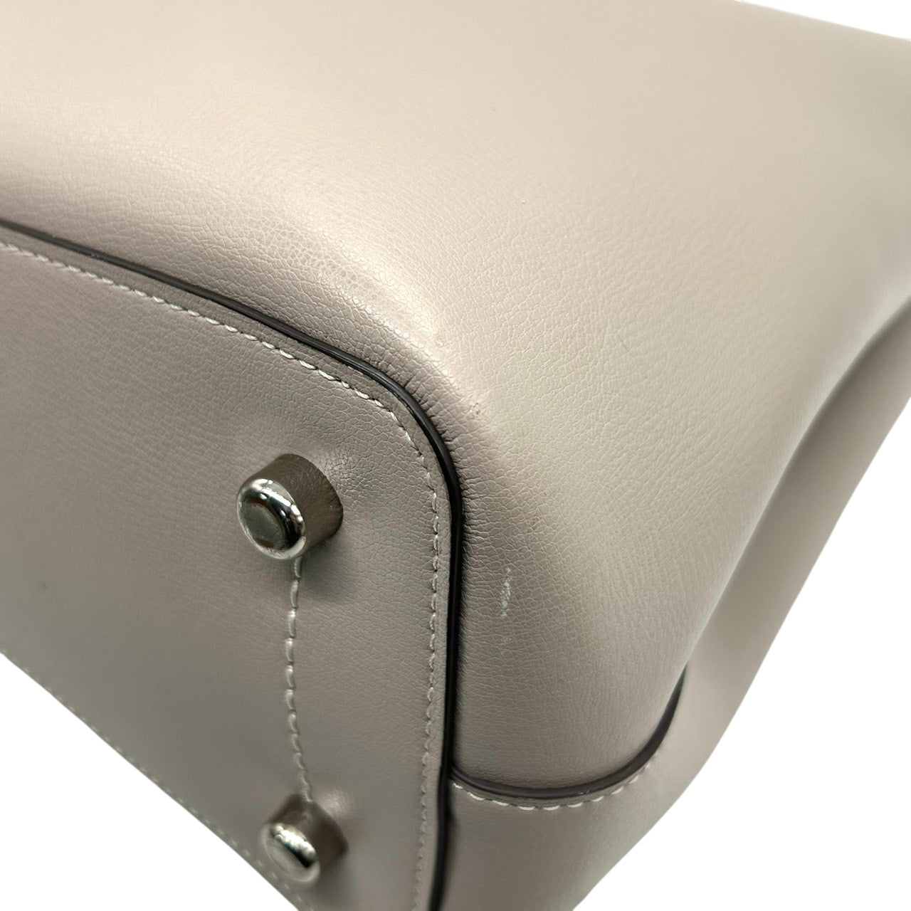 【良品】コーチ COACH アベニュー トートバッグ ショルダーバッグ 2WAY 斜め掛け 肩掛け A4収納可 大容量 レザー 本革 グレー グレージュ ダブルフェイス 軽量 通勤 通学 ビジネス レディース 鞄 カバン s7