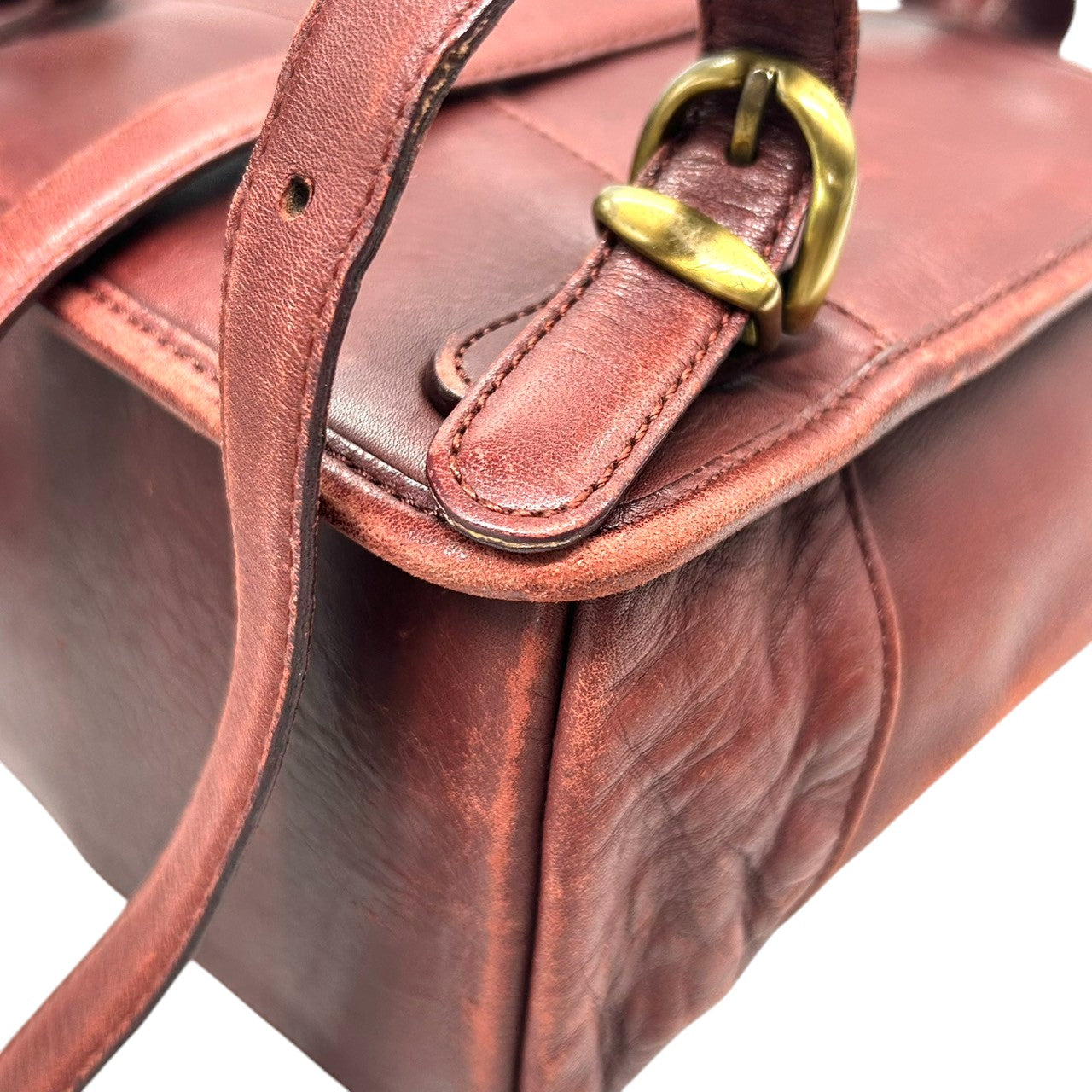 【希少】コーチ COACH オールドコーチ リュックサック バックパック デイパック ミニリュック ターンロック グラブタンレザー 本革 ブラウン 茶色 101-78 9960 韓国製 ヴィンテージ レトロ レディース 鞄 カバン s6