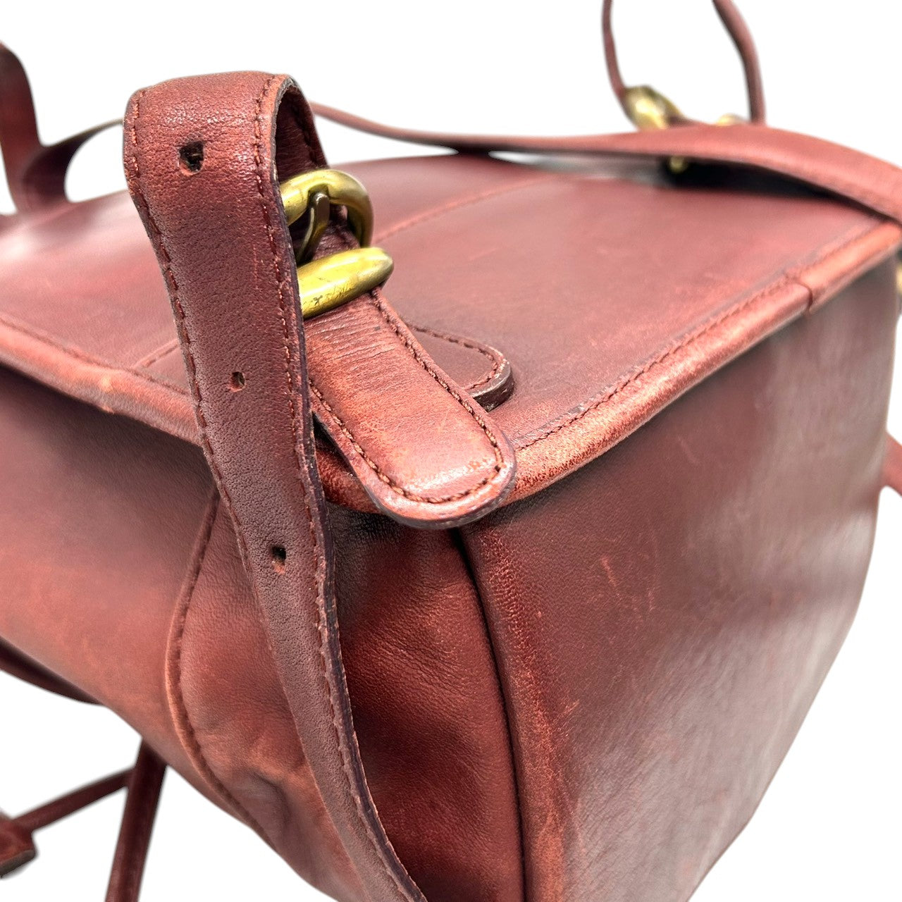 【希少】コーチ COACH オールドコーチ リュックサック バックパック デイパック ミニリュック ターンロック グラブタンレザー 本革 ブラウン 茶色 101-78 9960 韓国製 ヴィンテージ レトロ レディース 鞄 カバン s6