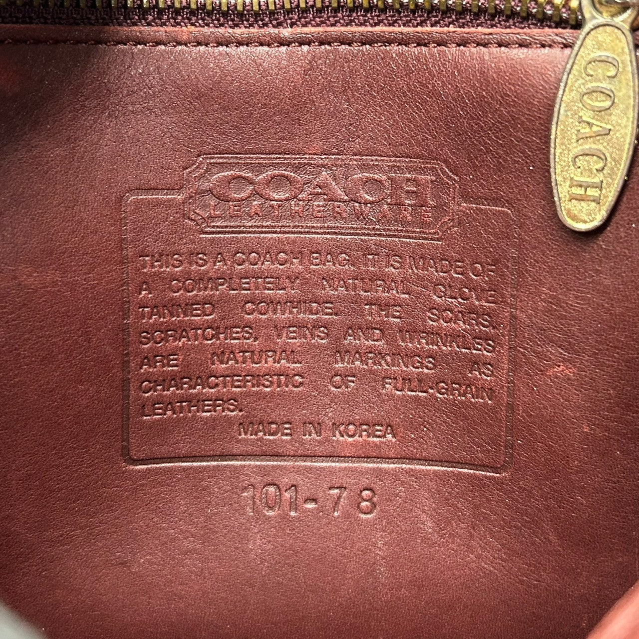 【希少】コーチ COACH オールドコーチ リュックサック バックパック デイパック ミニリュック ターンロック グラブタンレザー 本革 ブラウン 茶色 101-78 9960 韓国製 ヴィンテージ レトロ レディース 鞄 カバン s6