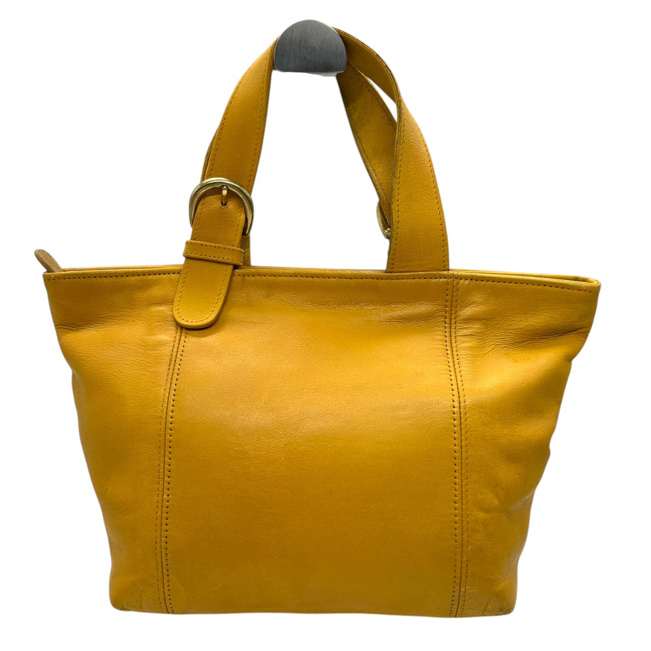 【良品】コーチ COACH ソーホー レザー トートバッグ ハンドバッグ イエロー 黄色 マスタード 本革 9544 ヴィンテージ レトロ シンプル 軽量 カジュアル デイリー レディース 鞄 カバン s6