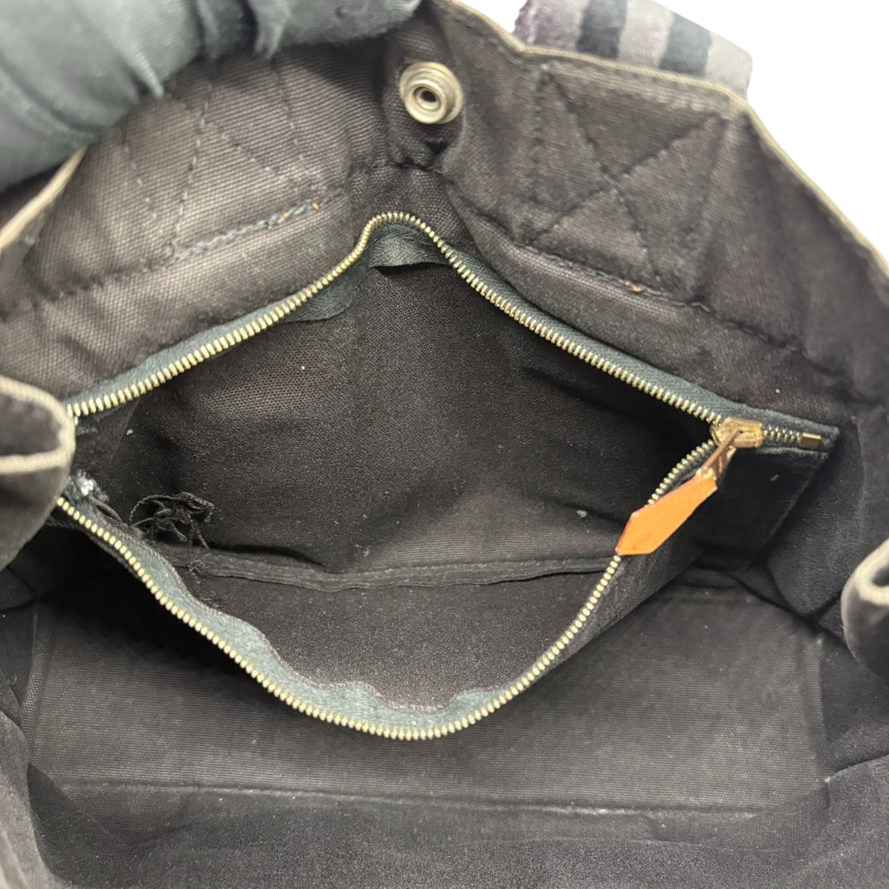 【良品】エルメス HERMES フールトゥPM トートバッグ キャンバス ダークブラウン 茶色 シルバー金具 廃盤 希少 ヴィンテージ ビンテージ カジュアル デイリーユース 自立可 手提げ ミニトート ユニセックス 鞄 カバン 通勤 通学 定番 P
