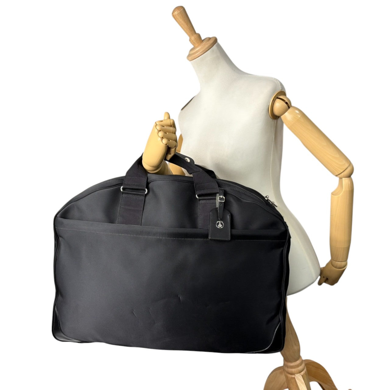 ポーター PORTER 吉田カバン ガーメントバッグ 2WAY ナイロン ブラック 黒 ショルダー 斜め掛け可 スーツ 収納 出張 冠婚葬祭 ビジネス トラベル 旅行 大容量 軽量 メンズ レディース ユニセックス 日本製 美品 クラシック エレガント 鞄 カバン 状態良好 丈夫 定番 0108JB032 X