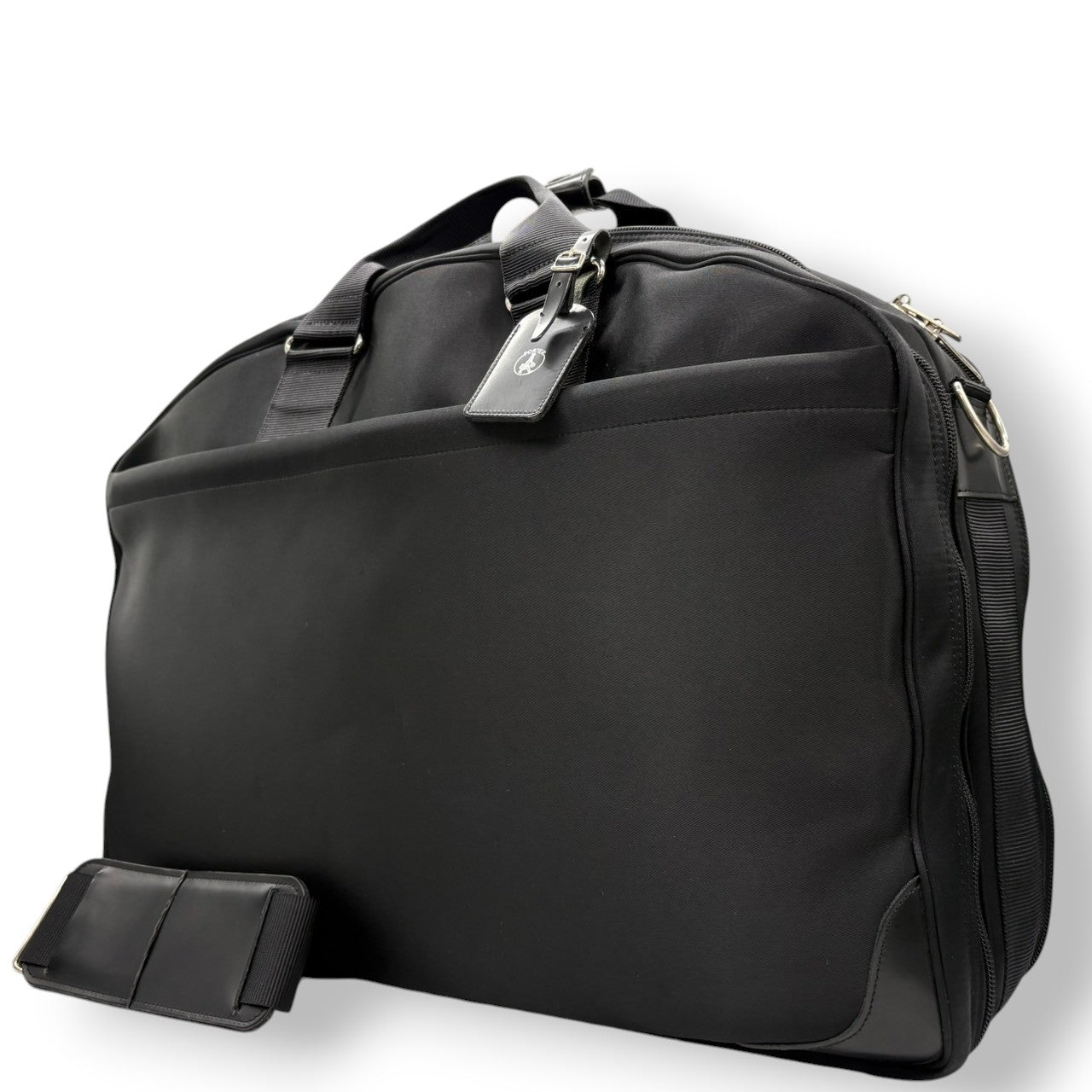 ポーター PORTER 吉田カバン ガーメントバッグ 2WAY ナイロン ブラック 黒 ショルダー 斜め掛け可 スーツ 収納 出張 冠婚葬祭 ビジネス トラベル 旅行 大容量 軽量 メンズ レディース ユニセックス 日本製 美品 クラシック エレガント 鞄 カバン 状態良好 丈夫 定番 0108JB032 X