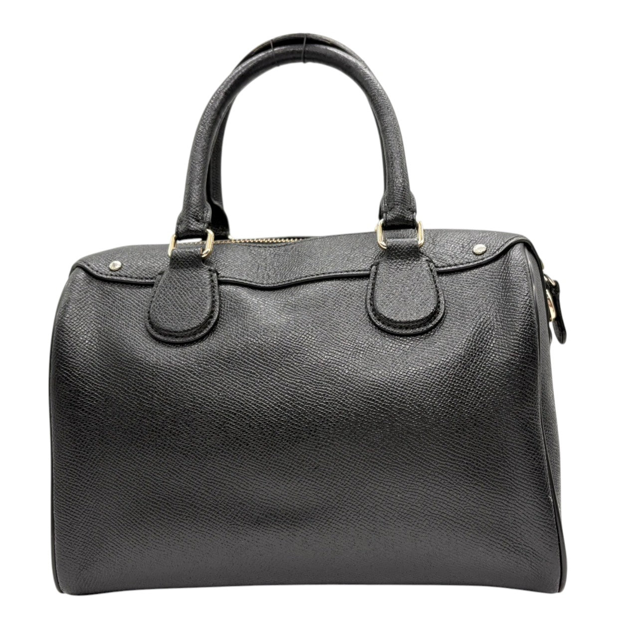 コーチ COACH 2WAY ハンドバッグ ショルダーバッグ ミニボストンバッグ ベネット サッチェル レザー 本革 ブラック 黒 ゴールド金具 斜め掛け可 自立可 クラシック エレガント 鞄 カバン レディース 上品 高級感 お出かけ 行事 s9
