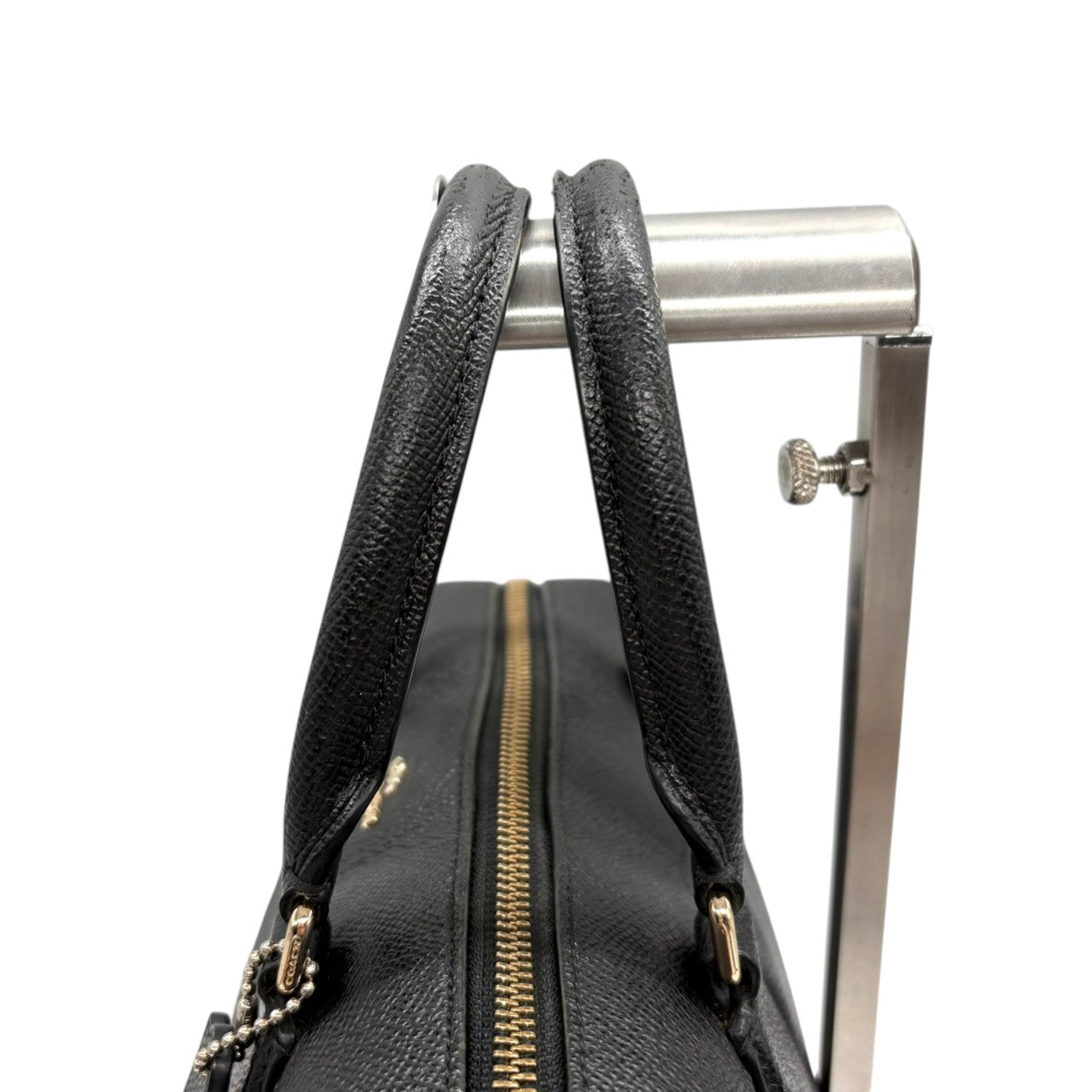 コーチ COACH 2WAY ハンドバッグ ショルダーバッグ ミニボストンバッグ ベネット サッチェル レザー 本革 ブラック 黒 ゴールド金具 斜め掛け可 自立可 クラシック エレガント 鞄 カバン レディース 上品 高級感 お出かけ 行事 s9