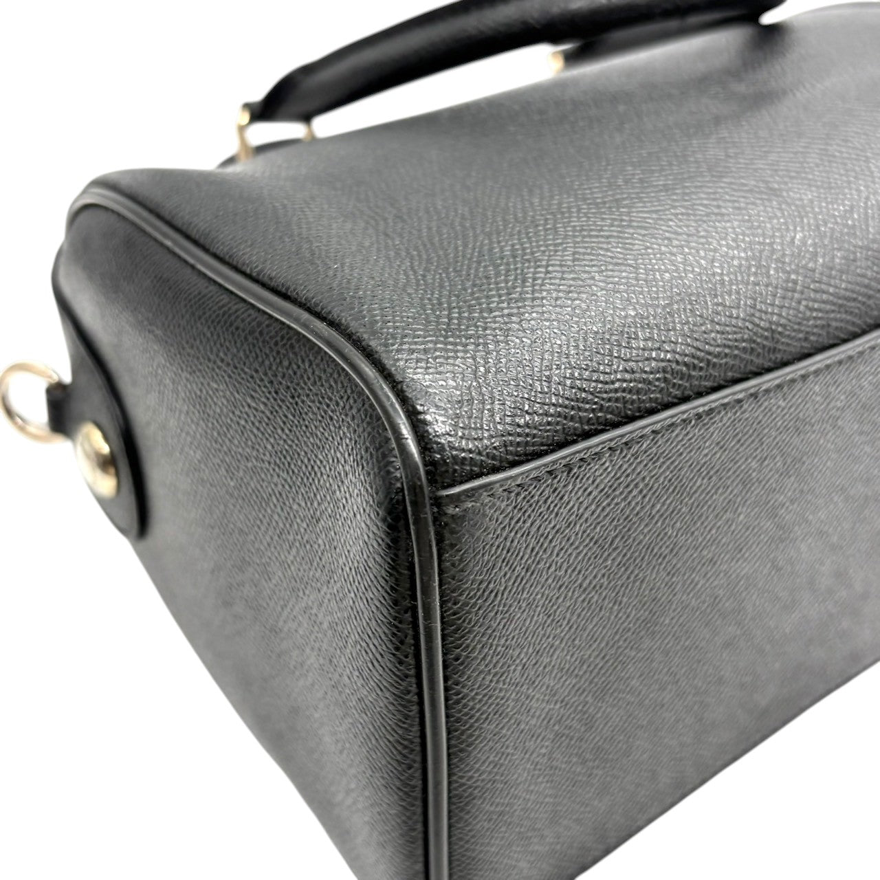 コーチ COACH 2WAY ハンドバッグ ショルダーバッグ ミニボストンバッグ ベネット サッチェル レザー 本革 ブラック 黒 ゴールド金具 斜め掛け可 自立可 クラシック エレガント 鞄 カバン レディース 上品 高級感 お出かけ 行事 s9