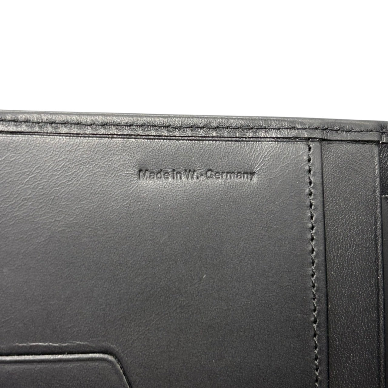 【極美品】エス・テー・デュポン S.T. Dupont 長財布 札入れ レザー 本革 ブラック 黒 ゴールド金具 Dロゴ ヴィンテージ クラシック エレガント スリム 薄型 ウォレット カードケース メンズ ギャランティカード 箱付 西ドイツ製 希少 通勤 ビジネス w3