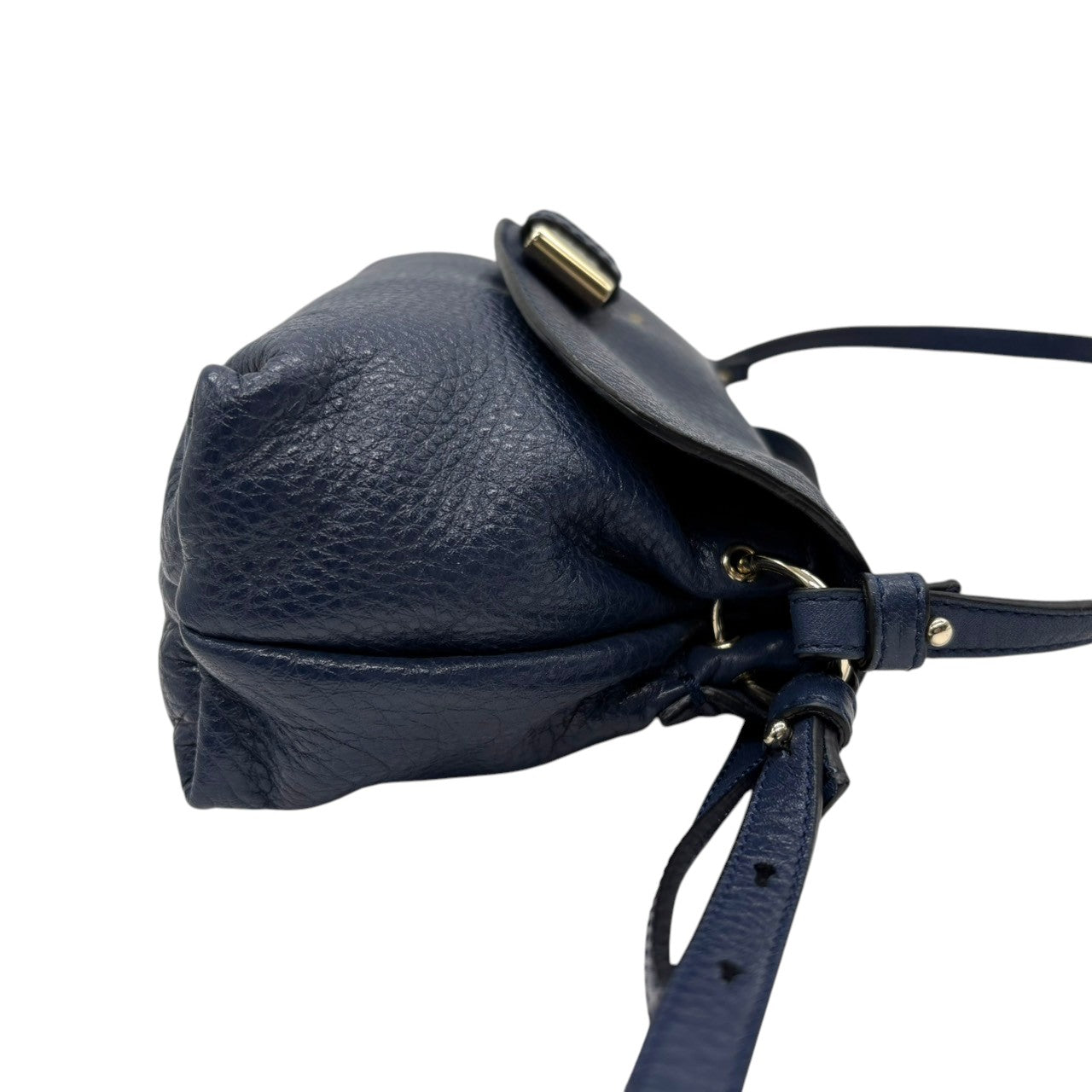 【極美品】クロエ Chloe リリィ 2WAY ハンドバッグ ショルダーバッグ ポシェット リリィ リボン レザー 本革 ネイビー 紺 ゴールド 金具 斜め掛け可 ミニバッグ カバン 鞄 レディース エレガント 上品 華やか 状態良好 希少 レア s20